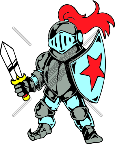 398x500 Medieval Knights Clipart