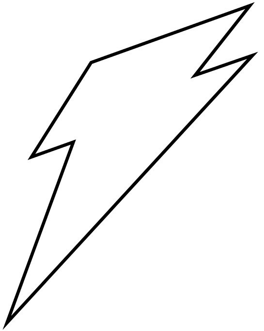 545x681 Drawn Lightening Lighting Bolt