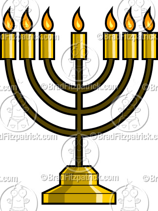 324x432 Cartoon Menorah Clip Art Menorah Clipart Graphics Vector