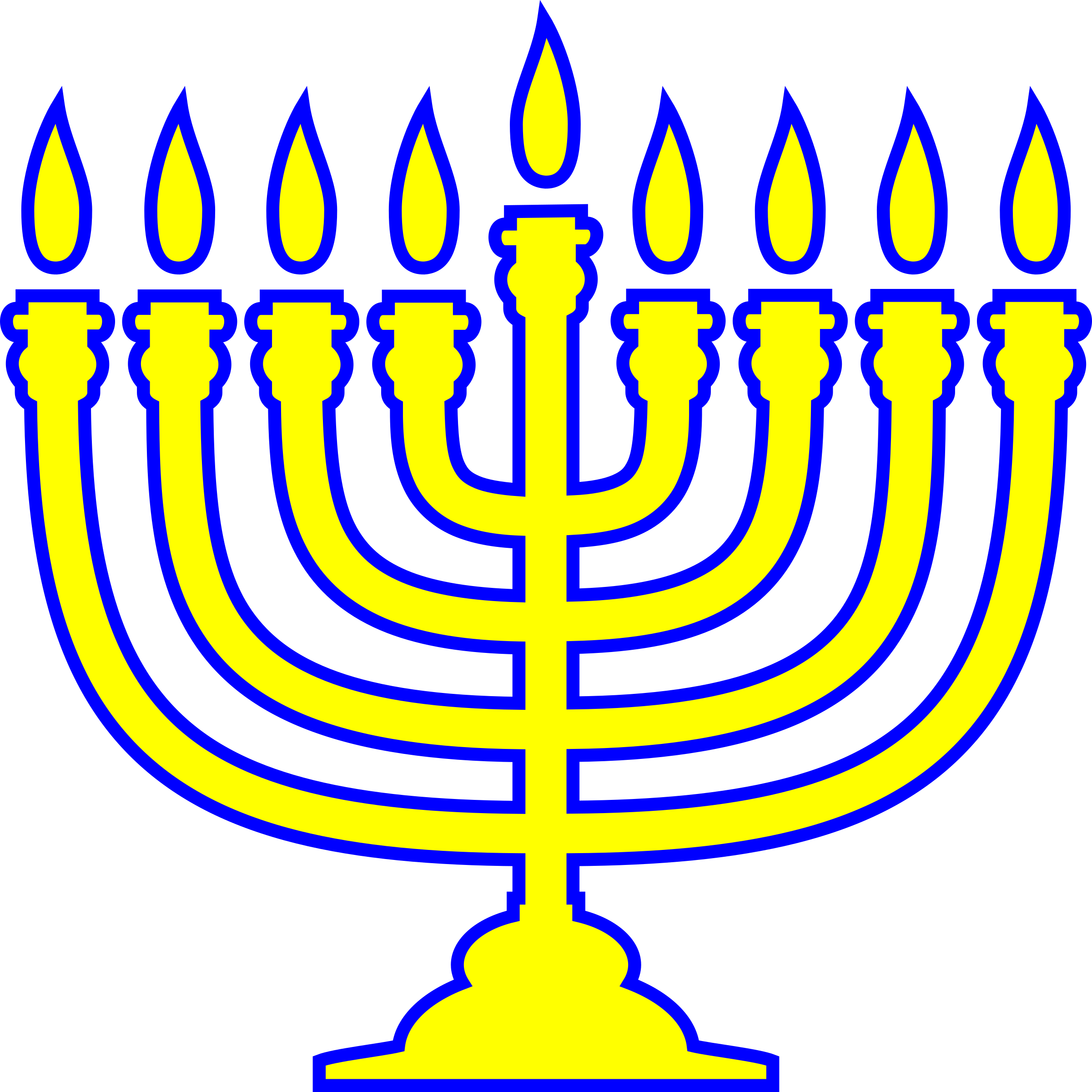 2401x2400 Clip Art Happy Hanukkah Word With Menorah Image