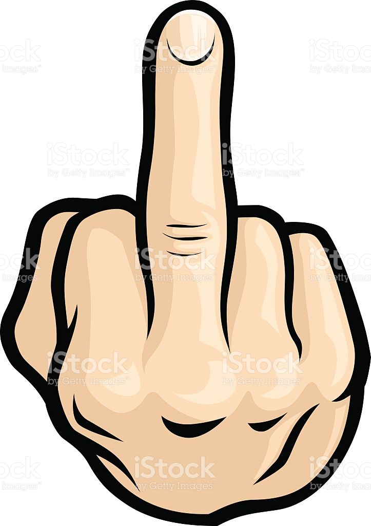 723x1024 Clipart Of Middle Finger