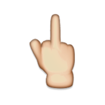 360x360 Middle Finger Emoji (@emojifinger) Twitter