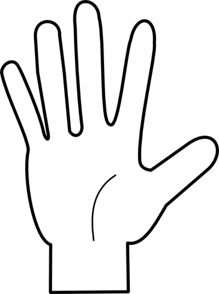 761x1024 Middle Finger Coloring Page