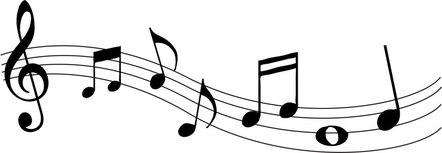 900x312 Music Notes Clipart Random