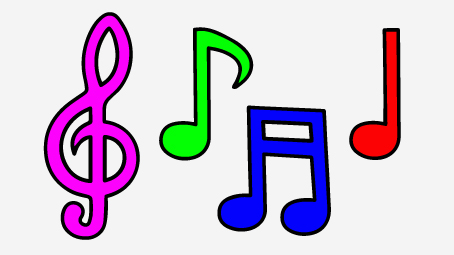 454x255 Top 10 Free Printable Music Notes Coloring Pages Online