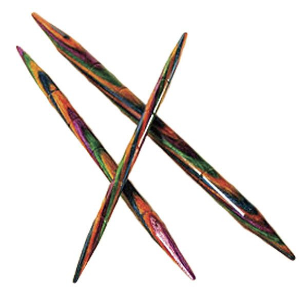 600x585 Options Rainbow Wood Cable Knitting Needles