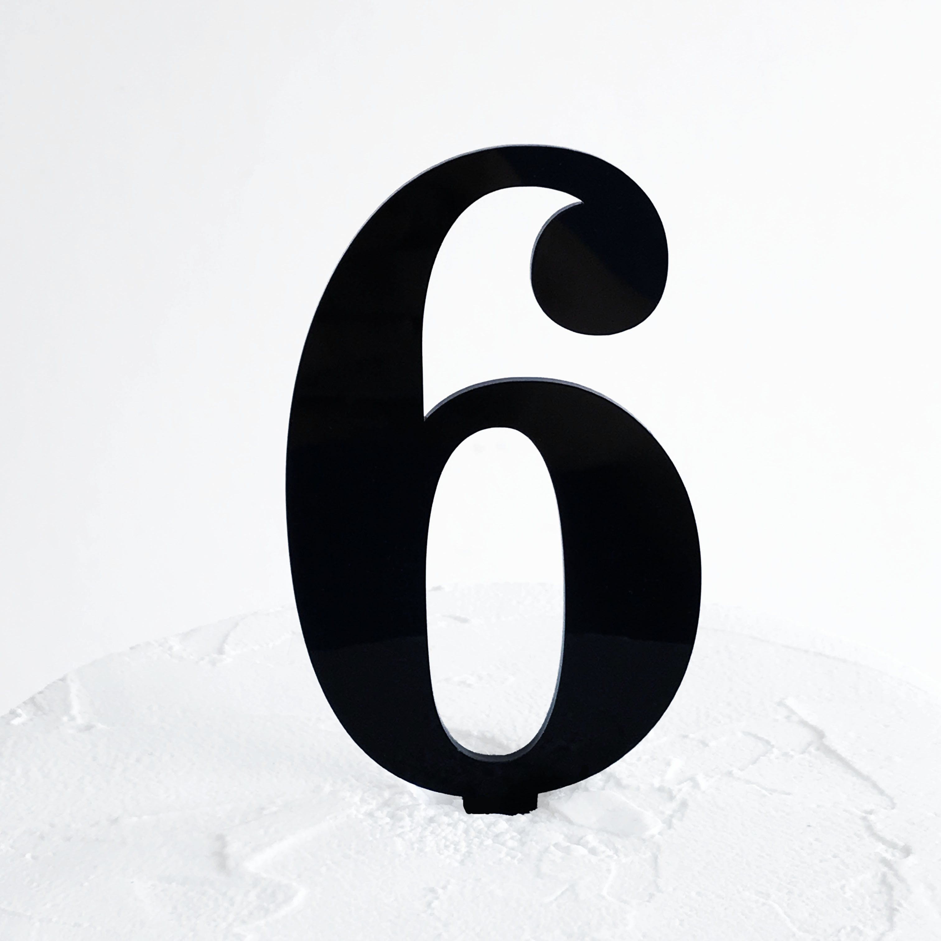 3024x3024 Number 6 Cake Topper Sandra Dillon Design