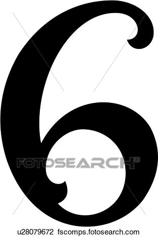 313x470 Number 6 Clip Art And Illustration. 3,512 Number 6 Clipart Vector