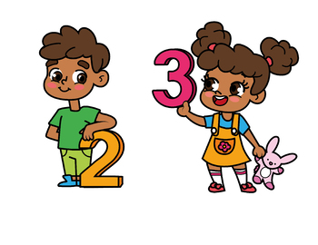 350x270 Kids With Numbers, Kids Holding Numbers Clipart 0 To 10 Tpt