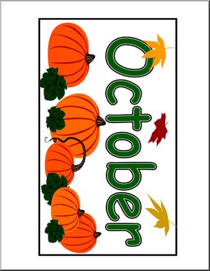 304x392 Calendar October (Header) Abcteach