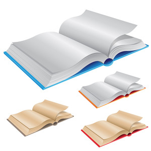 300x300 Illustration Of A Open Book On A White Background Royalty Free