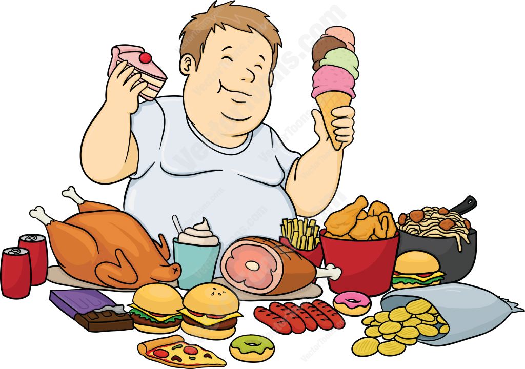 1024x720 Man Eating Food Clipart