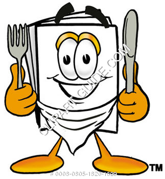 323x350 Clipart Cartoon Paper Character Eating