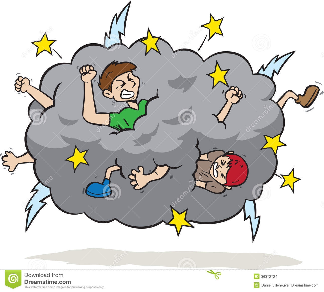 1300x1173 People Fighting Cartoon