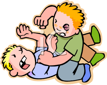 350x278 People Fighting Clipart