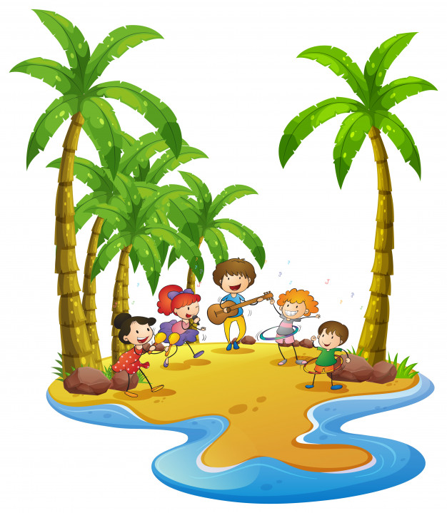 626x719 People Having Fun On The Beach Vector Free Download