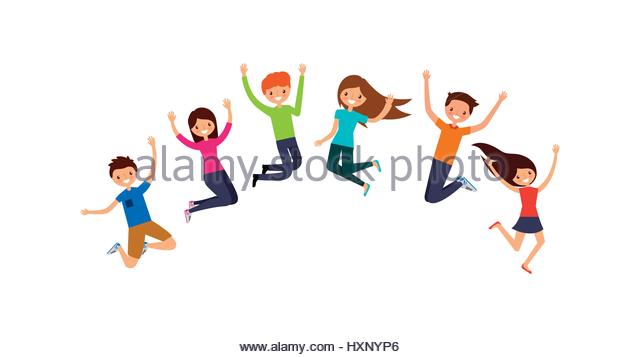 640x357 Boy Silhouette Jumping Joy Vector Stock Photos Amp Boy Silhouette