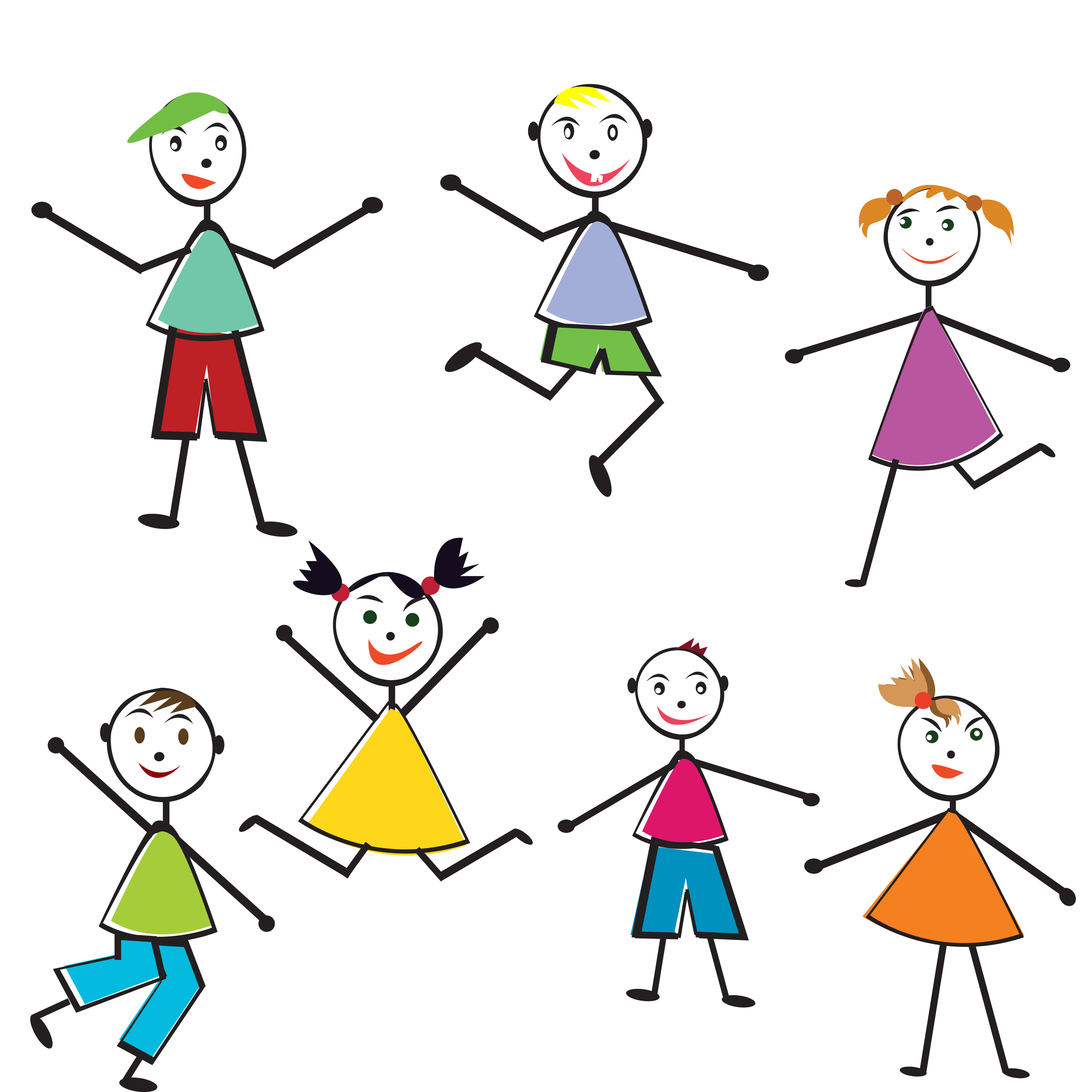 2401x2400 Clip Art People Having Fun Clip Art