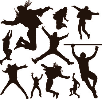 332x325 Working People Computer Silhouettes Free Vector Download (13,831
