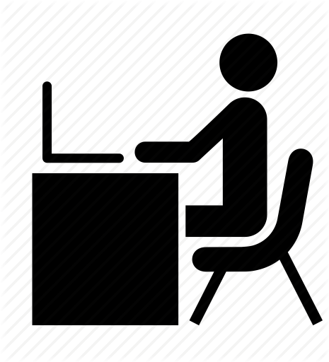 465x512 Computer, Desk, Laptop, Man, Office, People, Person Icon Icon