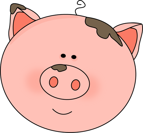 500x466 Realistic Clipart Pig