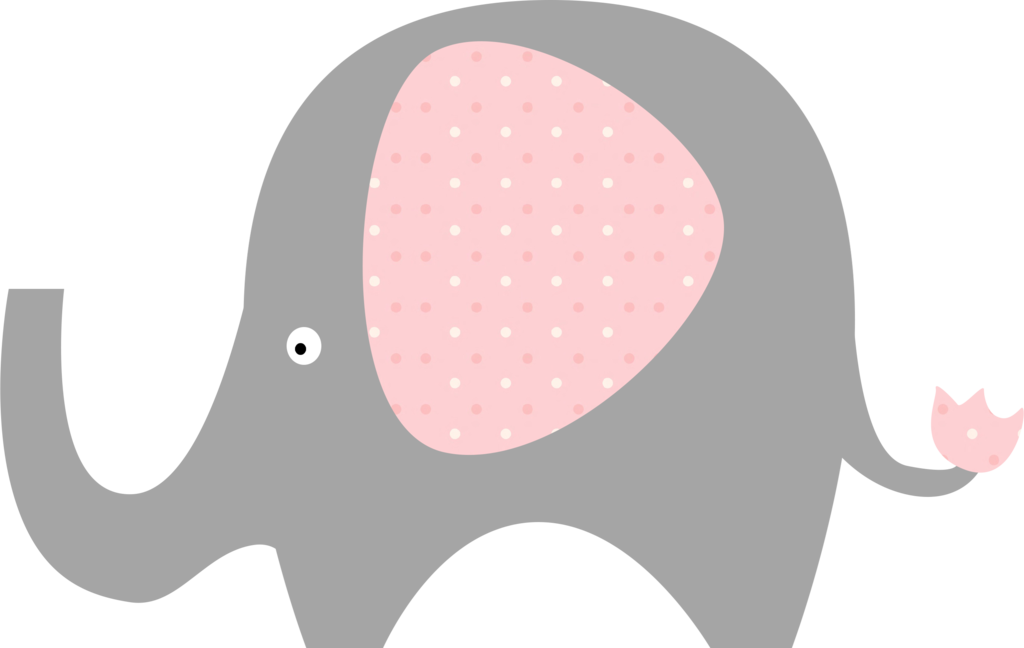 1024x648 Pink And Grey Elephant Clipart