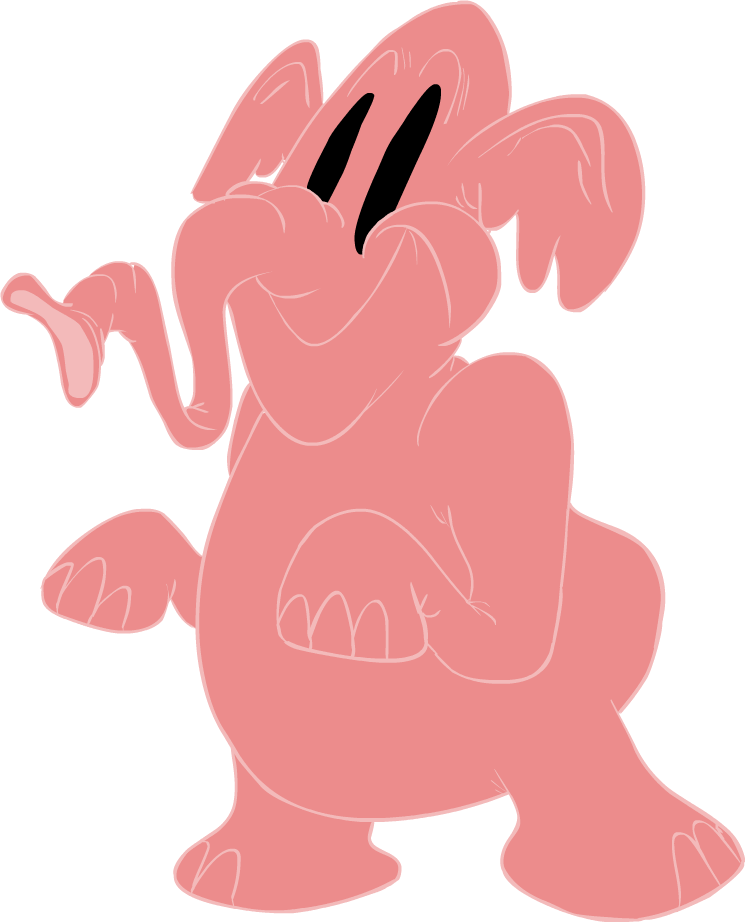 745x922 Pink Elephant By Technicolorkeegan