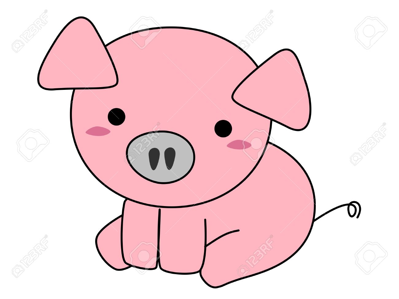1300x975 Cartoon Pig