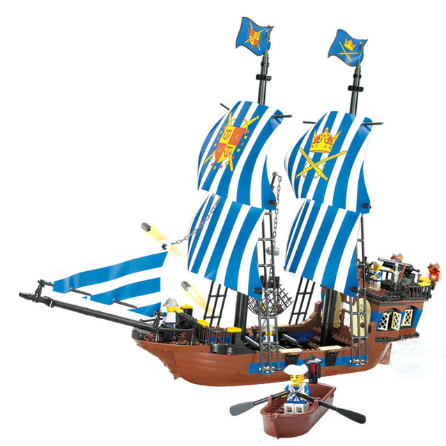 640x640 Kazi 608pcs Pirates Kings Pirate Ship Model Building Blocks Sets