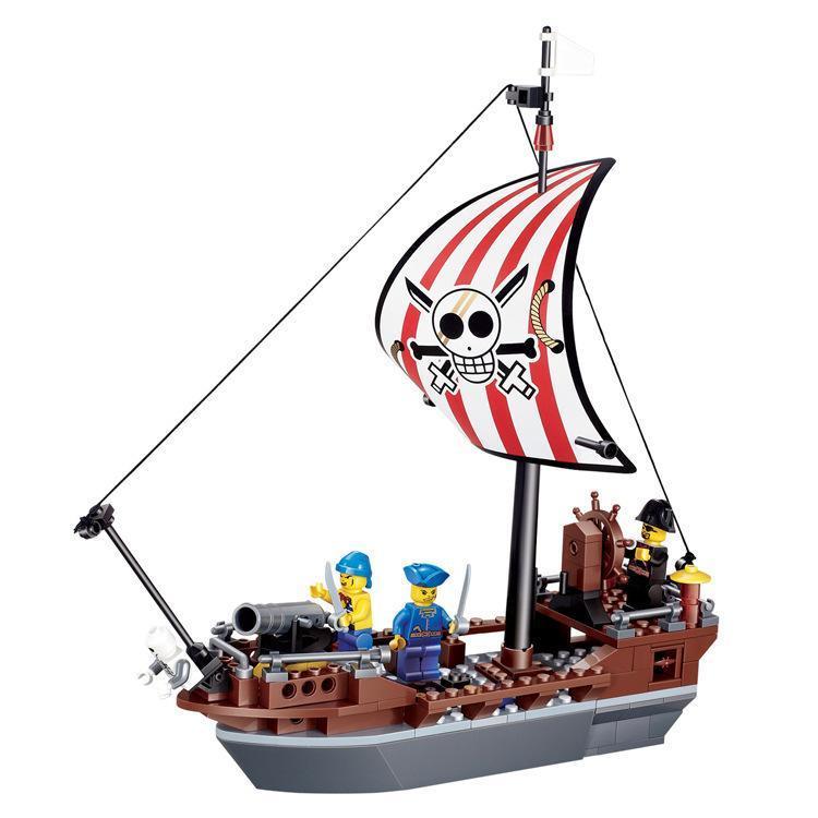 750x750 Minifigure Preventer Pirate Ship (197 Pieces)
