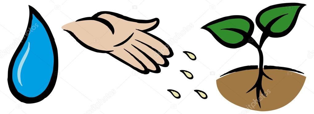 1022x370 Seeds Clipart Hand Planting