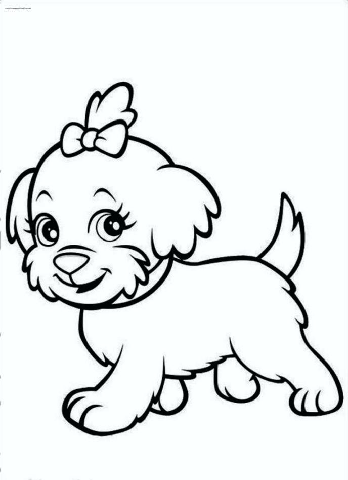 688x948 Cute Puppies Coloring Pages Thaypiniphone
