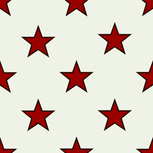 600x600 High Resolution Red Stars Pattern