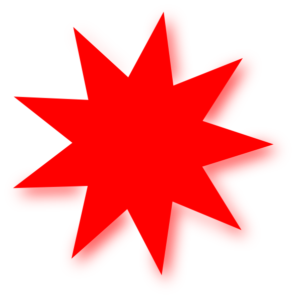 588x595 Red Star Clipart