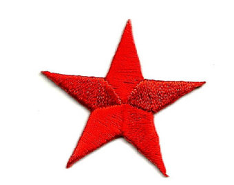 340x270 Red Star Patch Etsy