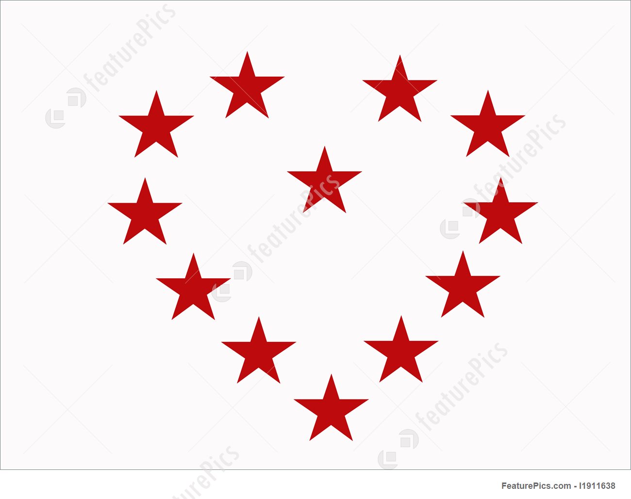 1300x1029 Stars Heart Illustration