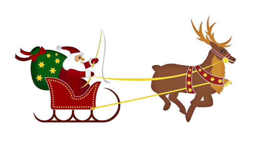 852x480 Santa Sleigh Stock Footage Video Shutterstock