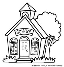 220x230 Old School House Clipart