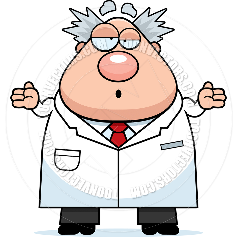 940x940 Cartoon Mad Scientist Confused By Cory Thoman Toon Vectors Eps