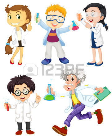 361x450 Children Are Studying And Working In The Laboratory Royalty Free