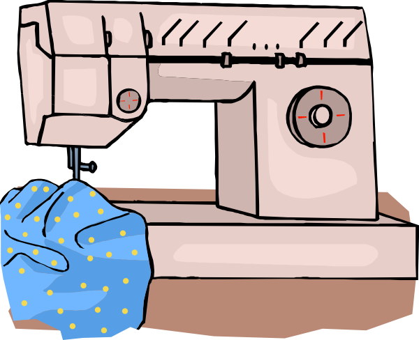 600x488 Sewing Machine Clip Art