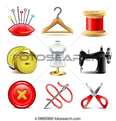 450x470 Sewing Clip Art