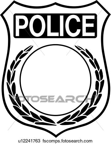 362x470 Clipart Of , Badge, Cop, Department, Emergency, Emergency Services
