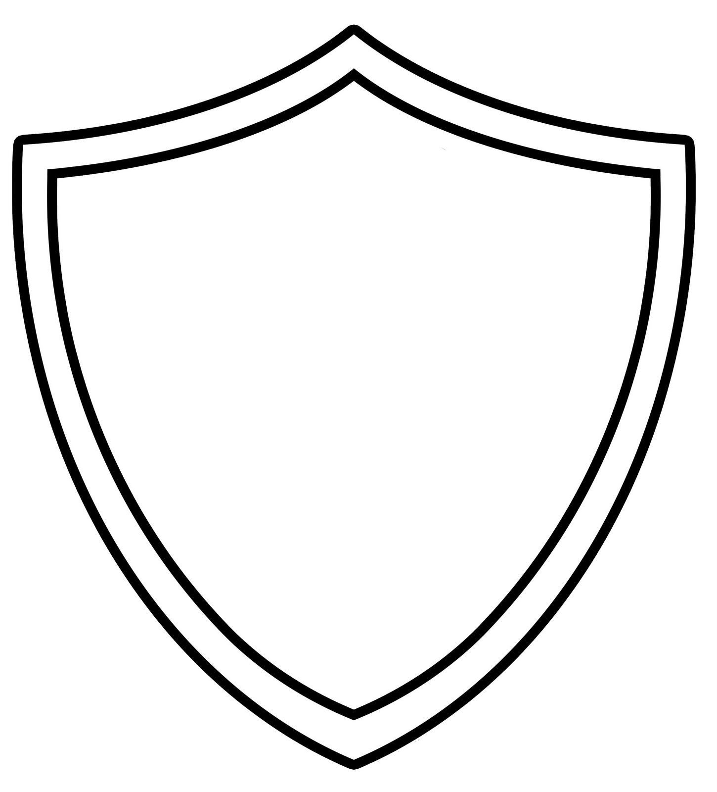 1450x1600 Shield Outline