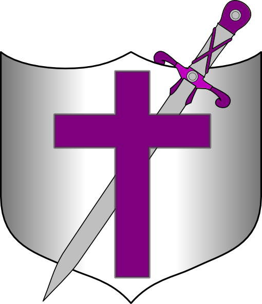 510x593 Cross Sword And Shields Clipart