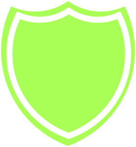 276x298 Shield Outline Green Clip Art