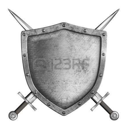 450x448 Coat Of Arms Medieval Knight Shield And Crossed Swords Isolated