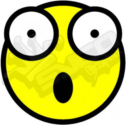 408x407 Shocked Emoticon Clipart