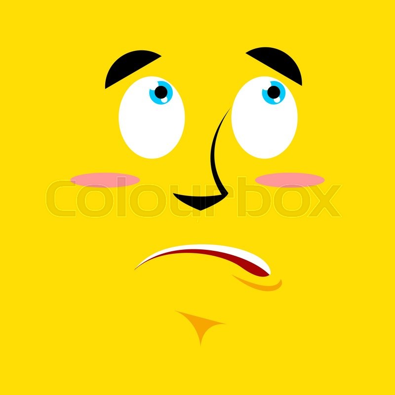 800x800 Shocked Emotion Icon Logo Design In Flat Style. Simple Horrify
