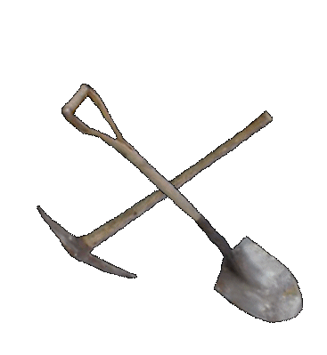 367x399 Shovels Clip Art Image